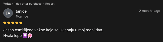 Recenzija klijentice