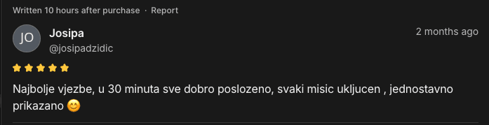 Recenzija klijentice
