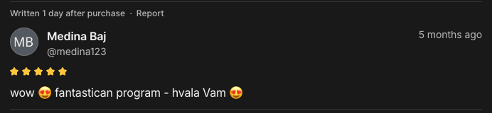 Recenzija klijentice