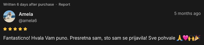 Recenzija klijentice